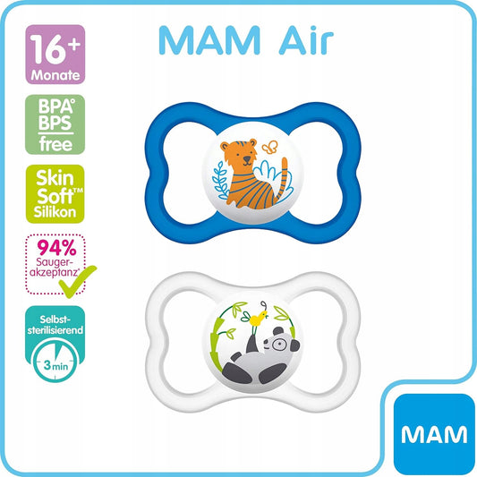 MAM AIR chupete calmante x2 16m+