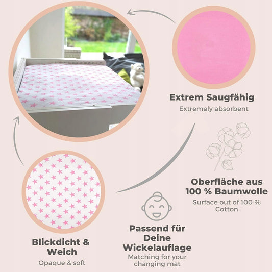 LILLY&BEN terry changing mat cover 50x70 x2