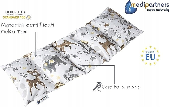 MEDIPARTNERS termofor s třešňovými peckami VELKÝ 800g 60x20 cm