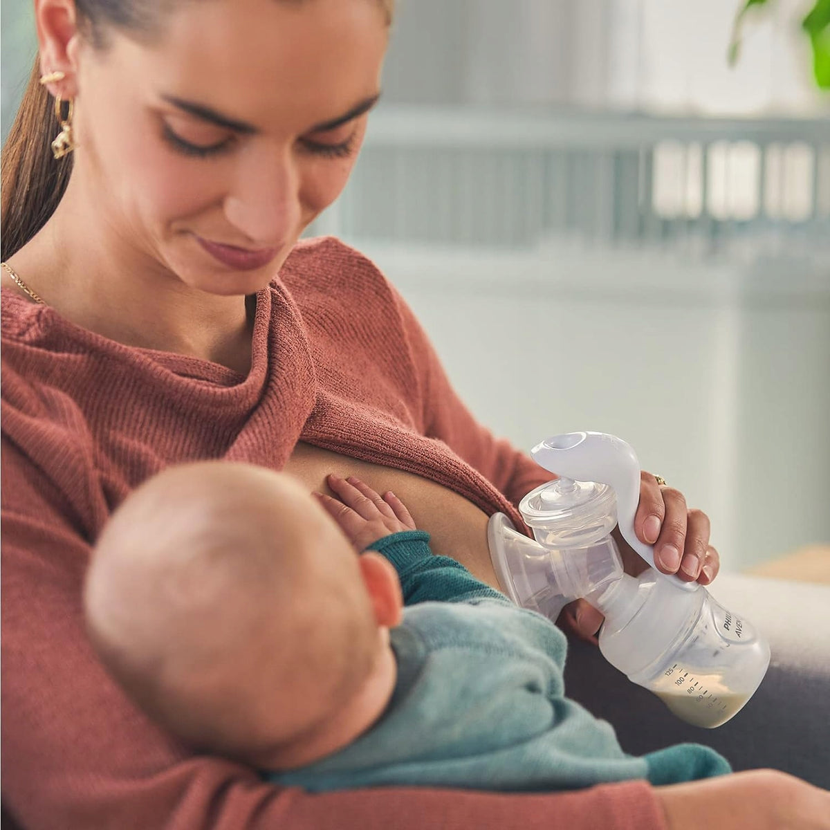 PHILIPS AVENT Natural SCF430/60 handmatige borstkolf + accessoires