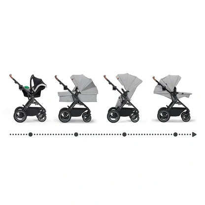 KINDERKRAFT B-TOUR 3w1 wózek wielofunkcyjny do 22kg + fotelik MINK PRO – DARK GREY – zdjęcie 13
