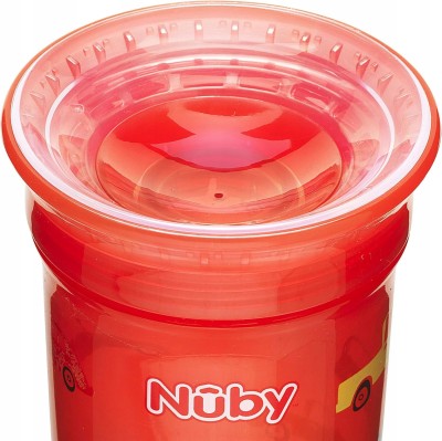 NUBY Sipeez CSÖRÖGŐ ITATÓPOHÁR 300 ml 360 fokos itató AUTÓK 1 darab
