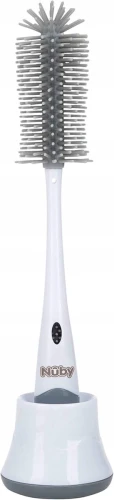 NUBY 2 az 1-ben cumi- és üvegmosó kefe 30 cm + tartó