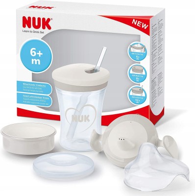 NUK ivástanuló készlet bögre + 3 ivócsőr