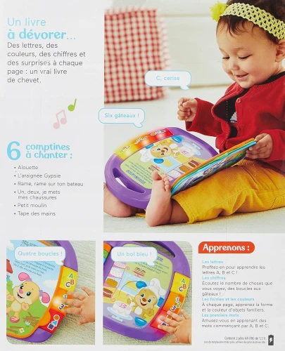 FISHER-PRICE CDH39 elektronikus oktatókönyv FRANCIA NYELVEN