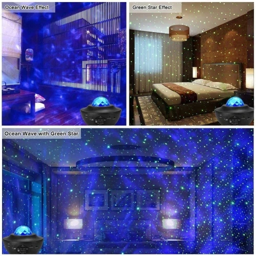 VOKSUN LED Bluetooth csillagvetítő + távirányító