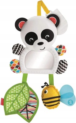 FISHER-PRICE FGH91 csörgős babakocsi és autósülés függő, 37 cm PANDA