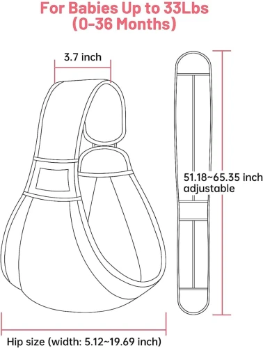MUMGAROO hordozóöv kendő 15 kg-ig