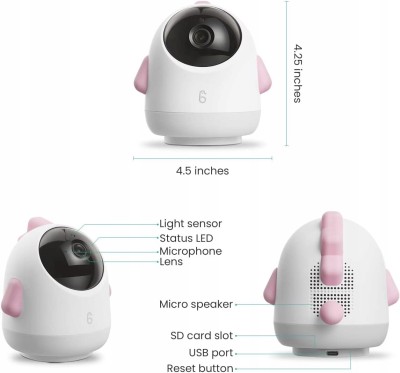 SIMSHINE Baby Pro kamera 2K FHD 360° babaőrző iOS Android + tartó