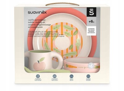 SUAVINEX Go Natural 5 darabos étkészlet 6 hó+