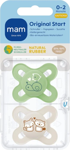 MAM ORIGINAL START nyugtató cumi x2 0-2 m KAUKSZUK
