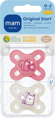 MAM ORIGINAL START nyugtató cumi x2 0-2 hó LATEX