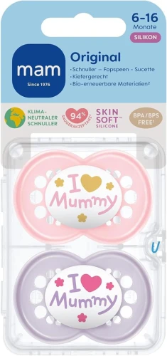 MAM Perfect cumi x2 6-16 hó SZILIKON