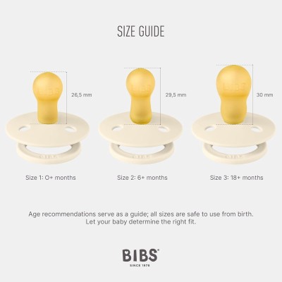 BIBS COLOUR nyugtató cumik 2db-os csomag, kaucsuk, 6 hónapos kortól