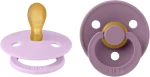 BIBS COLOUR nyugtató cumik 2db-os csomag, kaucsuk, 0–6 hónap, szimmetrikus