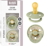 BIBS COLOUR STUDIO nyugtató cumik 2db-os csomag, kaucsuk, 6–18 hónap