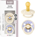 BIBS COLOUR STUDIO nyugtató cumik 2db csomag, kaucsuk, 6–18 hónap