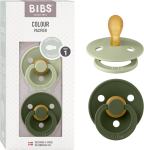 BIBS COLOUR nyugtató cumik 2db-os csomag, kaucsuk, 0-6 hó, szimmetrikus