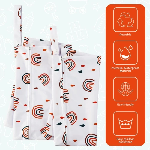 VÍZÁLLÓ nedves pelenka zsák x2 30x36 / 30x28