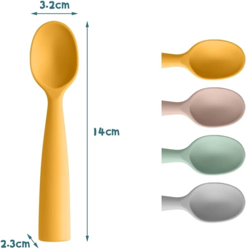 VICLOON szilikon kanál készlet 6 hó+ x4