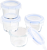 BASIC üveg ételtároló készlet x4 fedővel 144ml