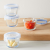BASIC üveg ételtároló készlet x4 fedővel 144ml