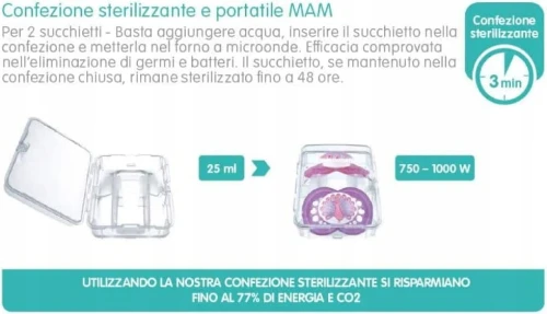 MAM COMFORT cumi x2 2-12 hó