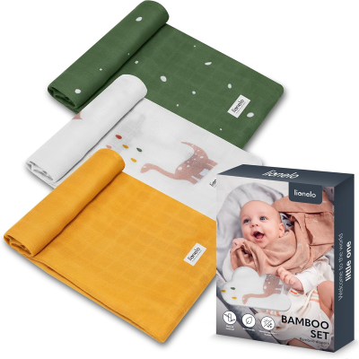 LIONELO bambusz pólya 70x70 x3