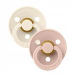 BIBS COLOUR nyugtató cumik 2db-os csomag, kaucsuk, 6 hónapos kortól