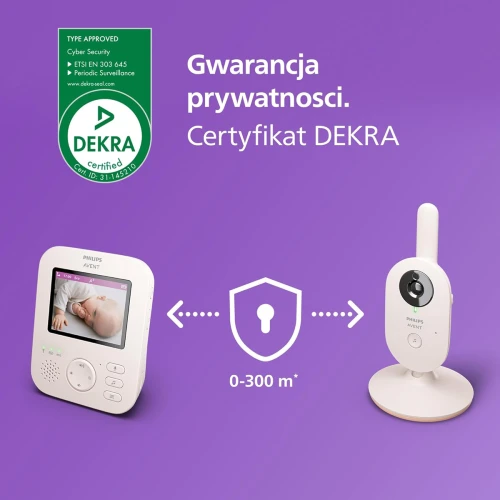 PHILIPS AVENT SCD881/26 babaőrző 2,8in éjjellátó altatódalokkal