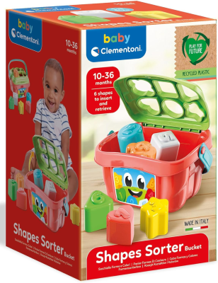 CLEMENTONI forma válogató kosár 10 hó+