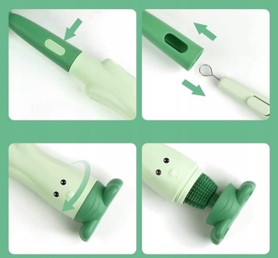 VICLOON 3 az 1-ben szilikon cumisüveg, cumi és szívószál tisztító kefe 28cm