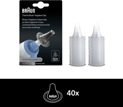 BRAUN LF40 védőburkolatok fülhőmérőhöz Thermoscan 40 darab