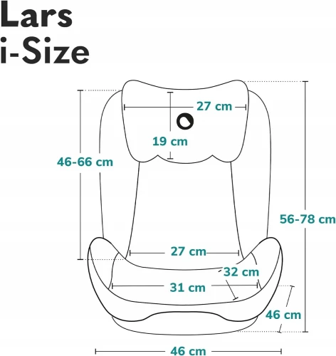 LIONELO Lars i-Size autósülés 2-es és 3-as csoport