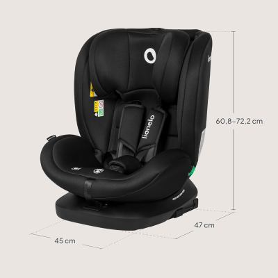 LIONELO BASTIAAN i-Size 360 fokban forgatható autósülés 0-36kg ISOFIX