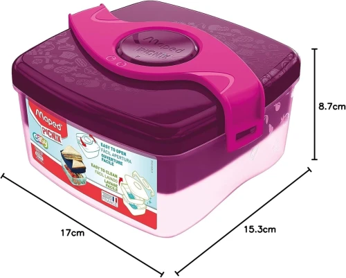 LUNCHBOX uzsonnás doboz két rekesszel 1,4l