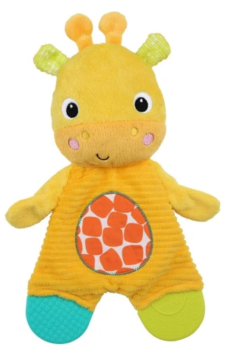 BRIGHT STARTS Snuggle&Teethe plüss zsiráf rágókákkal