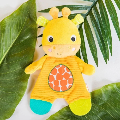 BRIGHT STARTS Snuggle&Teethe plüss zsiráf rágókákkal