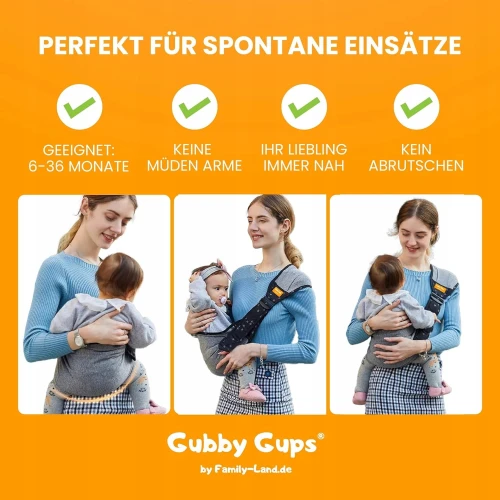 GUBBY GUPS hordozó ÖV kendő 15 kg-ig