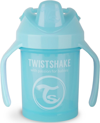 TWISTSHAKE Mini Cup csöpögésmentes itatópohár szívószállal és keverővel 230 ml 4 hó+