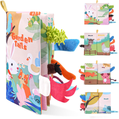 VICLOON Garden Tails érzékszervi könyv FÜGGŐ 6 hó+