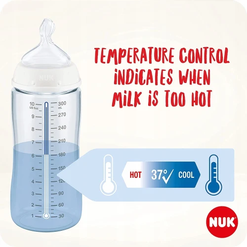 NUK Perfect Start cumisüveg szett hőmérséklet-ellenőrzéssel 9 db-os