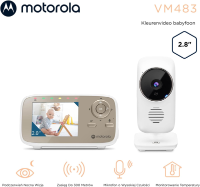 MOTOROLA VM483 digitális babaőrző 2,8