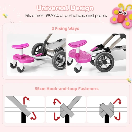 BUGGY BOARD univerzális babakocsi fellépő, akár 25 kg-ig