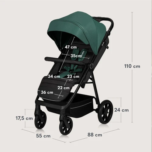 LIONELO MIRA sport babakocsi 22 kg-ig