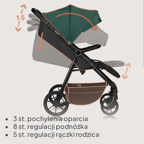 LIONELO MIRA sport babakocsi 22 kg-ig