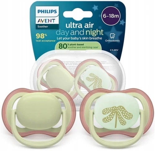 PHILIPS AVENT Ultra Air Day&Night cumik x 2 6-18 hó VILÁGÍT A SÖTÉTBEN