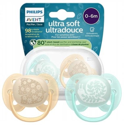 PHILIPS AVENT Ultra Soft cumik x 2 0-6 hó
