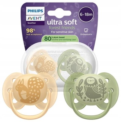 PHILIPS AVENT Ultra Soft Forest Friends cumik x 2 6-18 hó