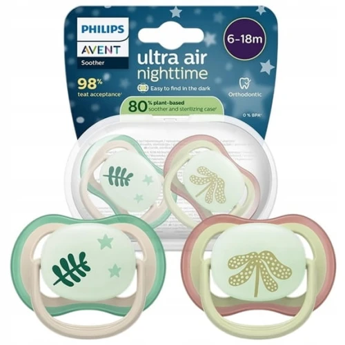 PHILIPS AVENT Ultra Air Night cumik x 2 6-18 hó VILÁGÍT A SÖTÉTBEN